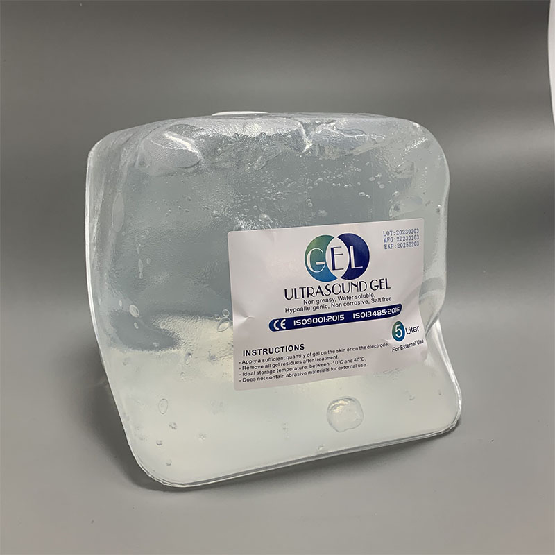 Blaues Ultraschallgel